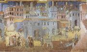 Ambrogio Lorenzetti Life in the City oil